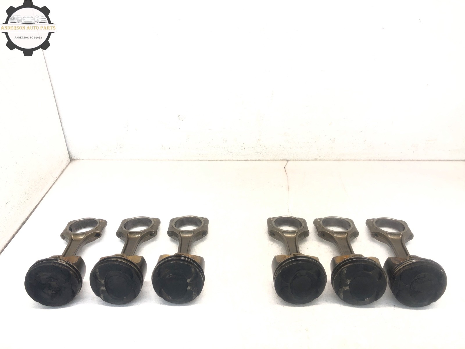 2014-2019 MASERATI GHIBLI S Q4 3.0L V6 ENGINE MOTOR PISTONS ROD X6 OEM #NOTE