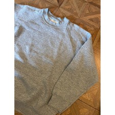 Vintage Fruit of the Loom Heather Gray Raglan Crewneck Sweatshirt Mens Medium 12