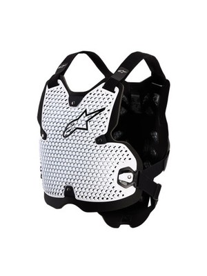 Alpinestars Bionic Action V2 Chest Protektor Brustpanzer weiß Motocross Enduro 