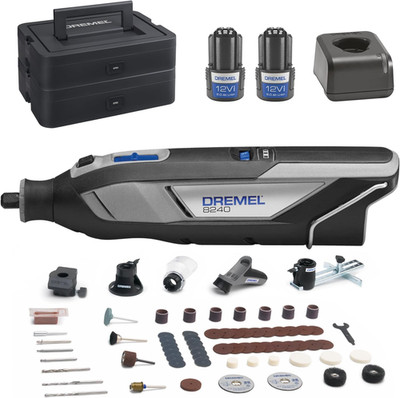 Dremel 8240 Akku-Multitool 12V 2Ah, Multifunktionswerkzeug Set Mit 2 Akkus, 5 Au