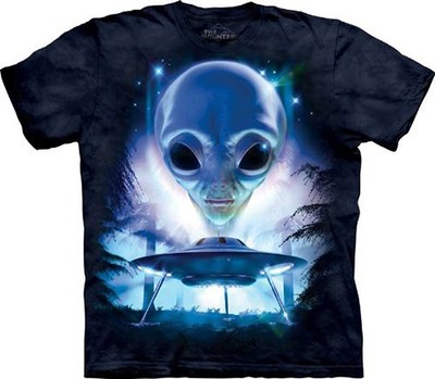 The Mountain Men's Just Visiting Alien T-Shirt