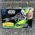 Star Wars Power Of The Force Speeder Bike Power Racing W/Fig Kenner 1997 Sealed