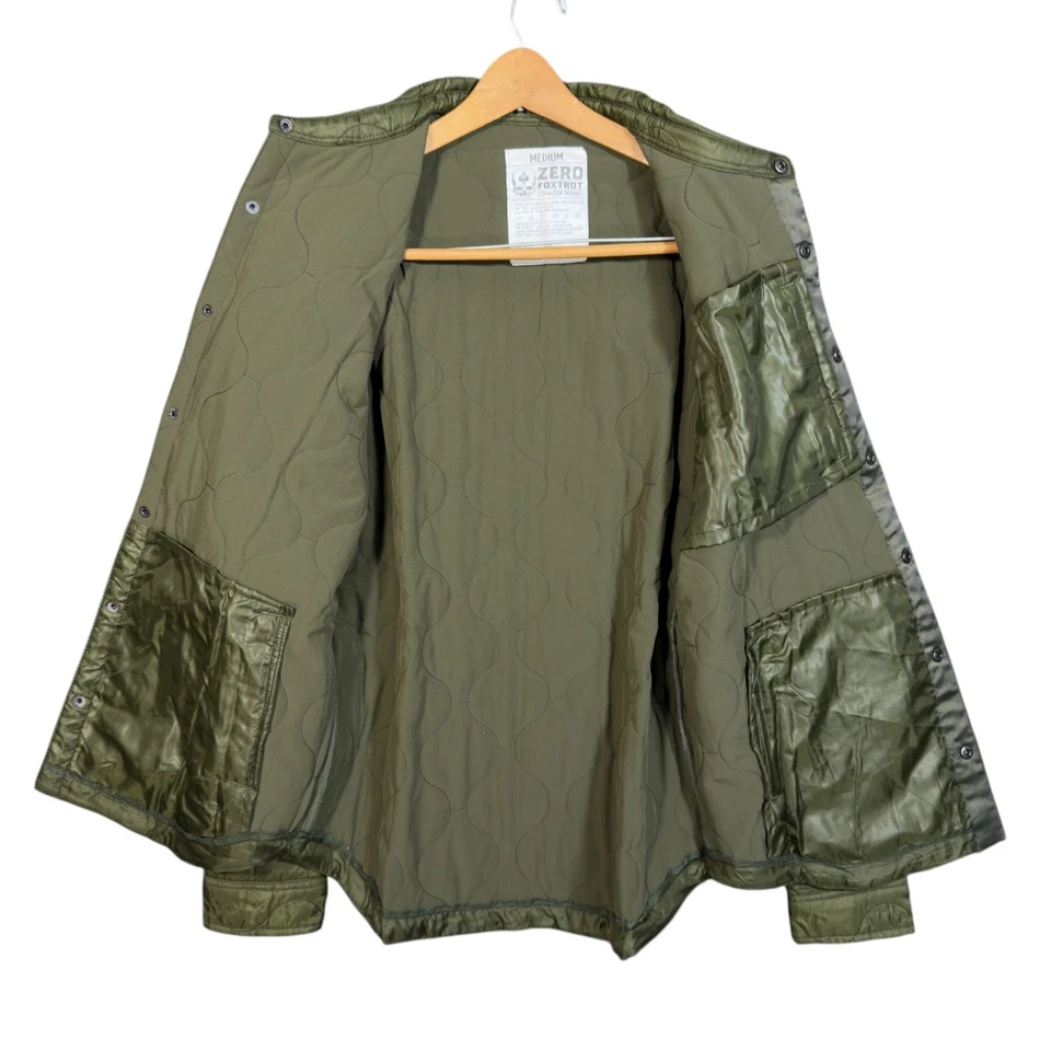 Zero Foxtrot Woobie Shacket Dark Olive Green Mens Size M - Image 3 of 4