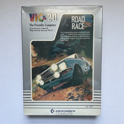 New Sealed Rare Commodore Vic-20 Midnight Drive Road Race 1909 Cartridge