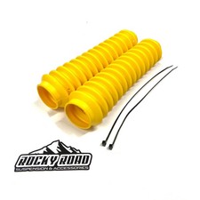 Rocky Road Yellow 2 X 11 Universal Shock Absorber Dust Boots Covers Pair