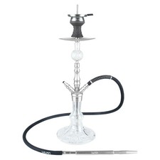 Luna Hookah Minima 2.0 Shisha Wasserpfeife Aluminium Komplett Set Silber