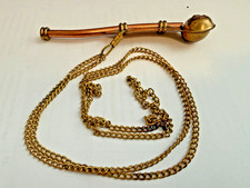 Vintage  Copper Boatswain Pipe Whistle Nautical Ship  Navy