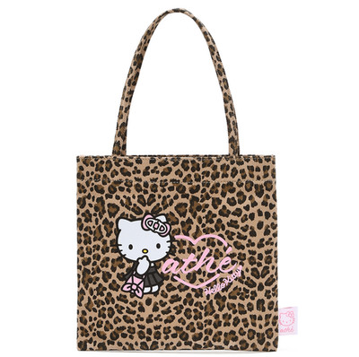 Athe x Hello Kitty Tote Bag Collaboration Leopard Brown 22cm 8.6''