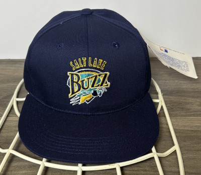 Vintage Salt Lake Buzz MLB Snapback Baseball Cap Hat Deadstock YOUTH