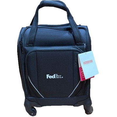 American Tourister   Zoom Turbo Underseater  Spinner Luggage 20 Inch With Logo