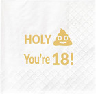 50 Pcs 18Th Birthday Napkins, Holy You’Re 18 Cocktail Luncheon Napkins for Eight