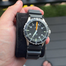 Laco Automatik Himalaya 39,00 mm ,schwarz Kautschukband+Box