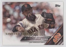 2016 Topps Limited Edition Sergio Romo #596 7k6