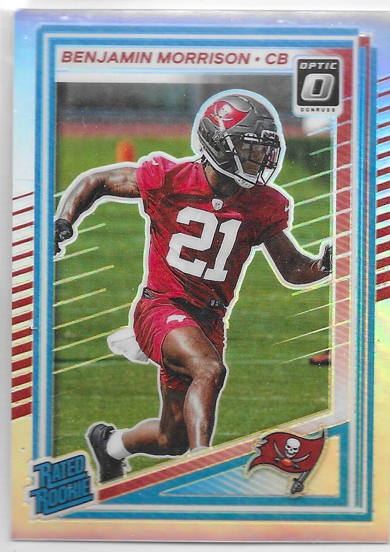 2025 Donruss Optic Holo #236 Benjamin Morrison Rated Rookie Parallel Card
