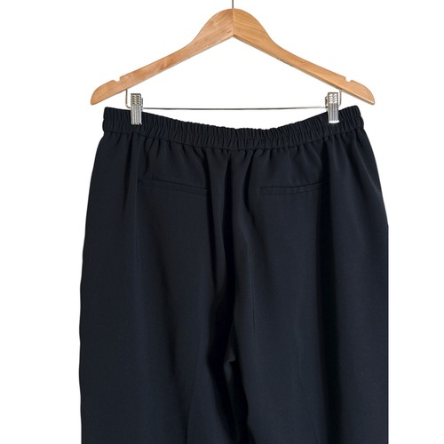 J.Crew Factory Pantaloni Donna Elasticizzati Vita Alta Jamie Pull On Caviglia TG 14 Nero - Foto 6 di 8