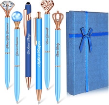 6 Pcs Fancy Pens for Women Crystal Diamond Pen for Journaling Pretty Glitter Bal