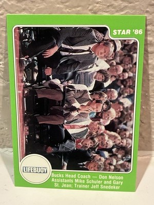 1986 Star Lifebuoy Milwaukee Bucks Basketball #1 Don Nelson NRMT B