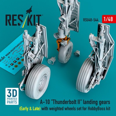 1:48 A-10 ''Thunderbolt II'' Landing Gears with weighted Wheels set for HobbyBoss