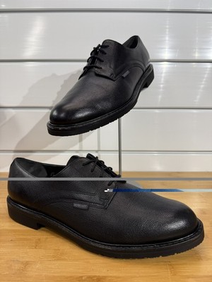 MEPHISTO MEN'S MARLON US SIZE 13 EU 12.5 BLACK GENUINE LEATHER COMFORT SHOES B58