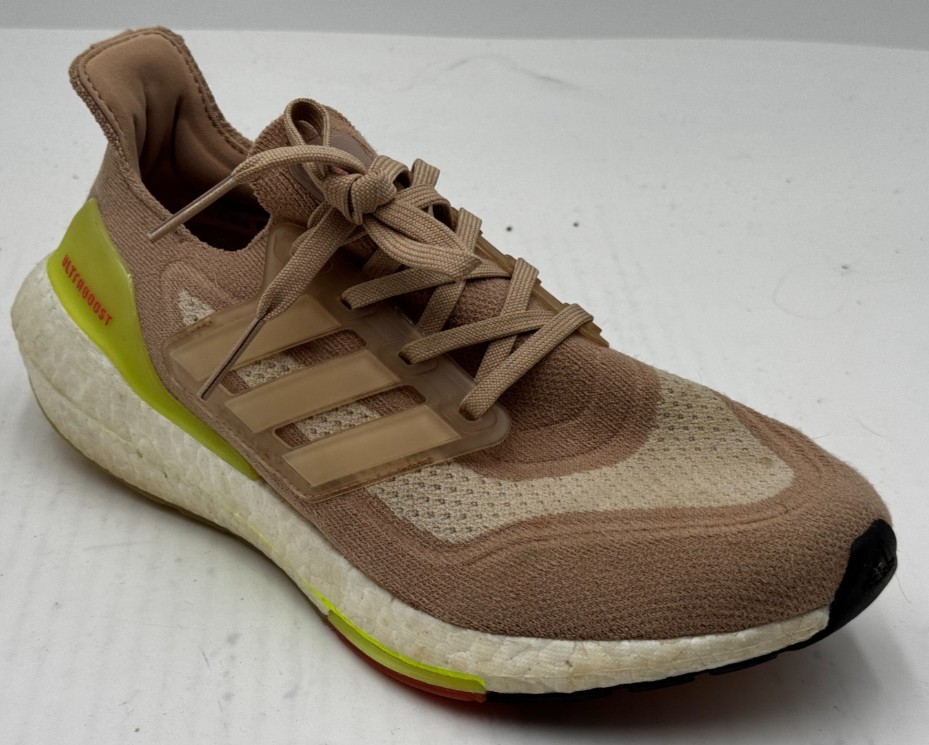 Adidas Ultraboost 21 Womens Sneaker Size 9 Ash Pearl Halo Ivory   Shoes FY0399 thumbnail 3