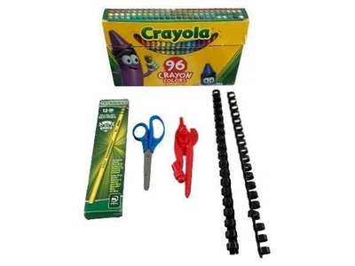 Pack Mit Kinder Schule Kunst Liefert Crayola 96 Buntstifte Ticonderoga Set - Bild 1 von 4