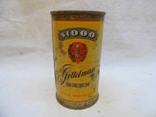 GETTELMAN $1000 FLAT TOP BEER CAN~GETTELMAN BRG, MILWAUKEE WIS