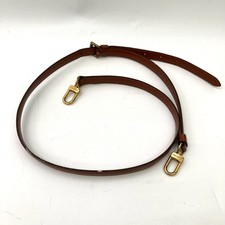 LOUIS VUITTON Shoulder Strap Shoulder Bag Belt Leather Brown Accessories Used