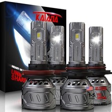 9005 H11 Bulbs Combo, 800 Brightness 6500K White Plug and Play 1:1 9005 H11
