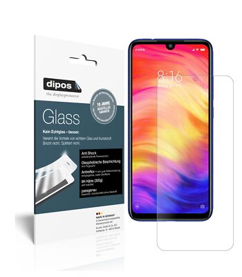 2x Schutzfolie für Xiaomi Redmi Note 7 Pro matt - Anti-Shock 9H Folie Glass