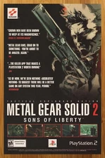 2002 Metal Gear Solid 2 PS2 Playstation 2 Print Ad/Poster Official Promo Art