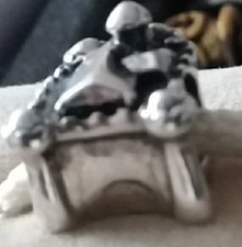 Authentic Chamilia Charm Sterling Silver Disney Castle