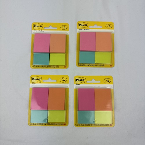 4x Post-it Notizen verschiedene Farben je 50 (insgesamt 200) Posten von 4 - Bild 1 von 3