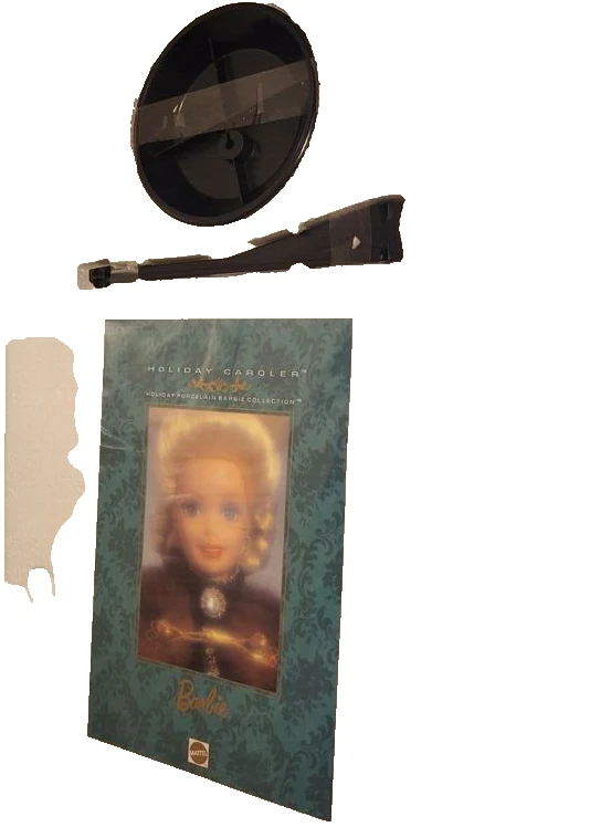 Muñeca Barbie de porcelana Holiday Caroler 1996 #15760 Mattel, nueva en caja Foto 4 de 4