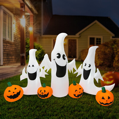 Halloween Inflatables Ebay 7.55Ft Halloween Inflatable Blow Up Pumpkin Decor-Lighted Halloween ...