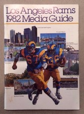 1982 Los Angeles RAMS Football Media Guide. Excellent shape!