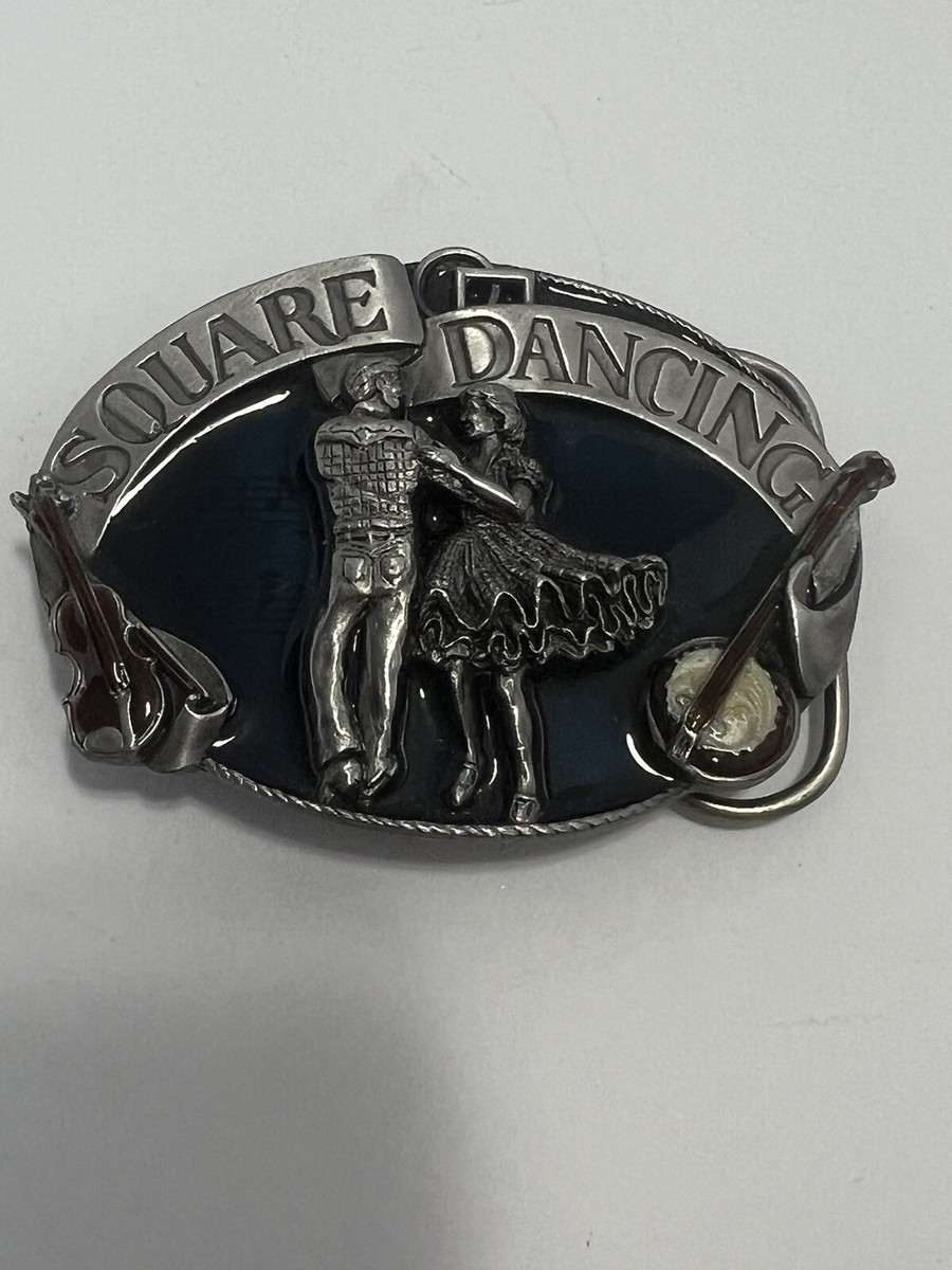 Vintage 80s Sishiyou Buckle Co. Belt buckle Vintage 1985 Siskiyou Pewter Belt Buckle, Miner & Horse  main image 2