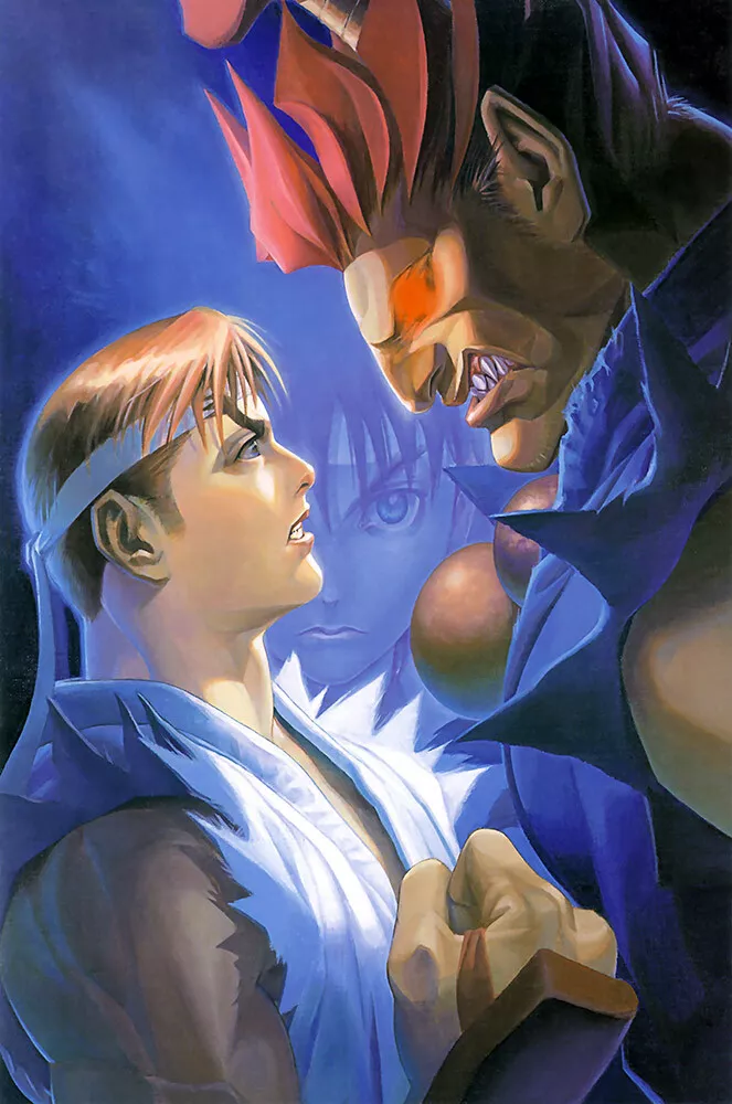 VideoGameArt&Tidbits on X: Street Fighter Alpha - Akuma artwork.   / X