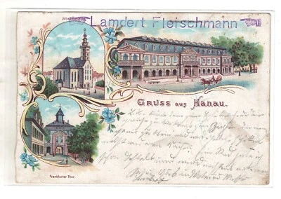 AK Hessen ; Hanau Lithographie - Bild 1 von 2