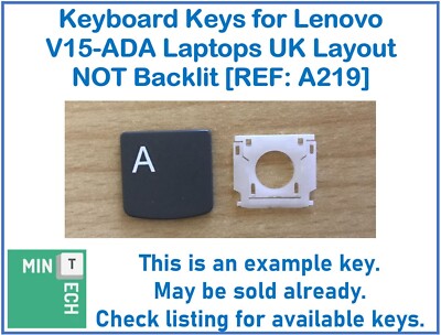Tastatur Ersatz Tasten für Lenovo V15-ADA 15,6'' Laptops UK Layout NICHT Hintergrundbeleuchtung