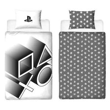 PLAYSTATION 'Stretch' Gaming Reversible Duvet Cover Bedding Set SINGLE