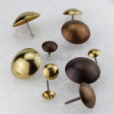 500PCS Brass Nails Upholstery Tacks Sofa Decorative Track Stud Doornail Hardware