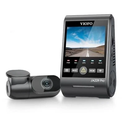 Viofo A229 Pro 2CH Dash Cam 4K Front 2K Rear Starvis 2 GPS WIFI HDR Dual Camera