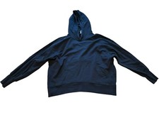 Lululemon Womens Black Speckled Pima Cotton Long Sleeve Pullover Hoodie Size 6