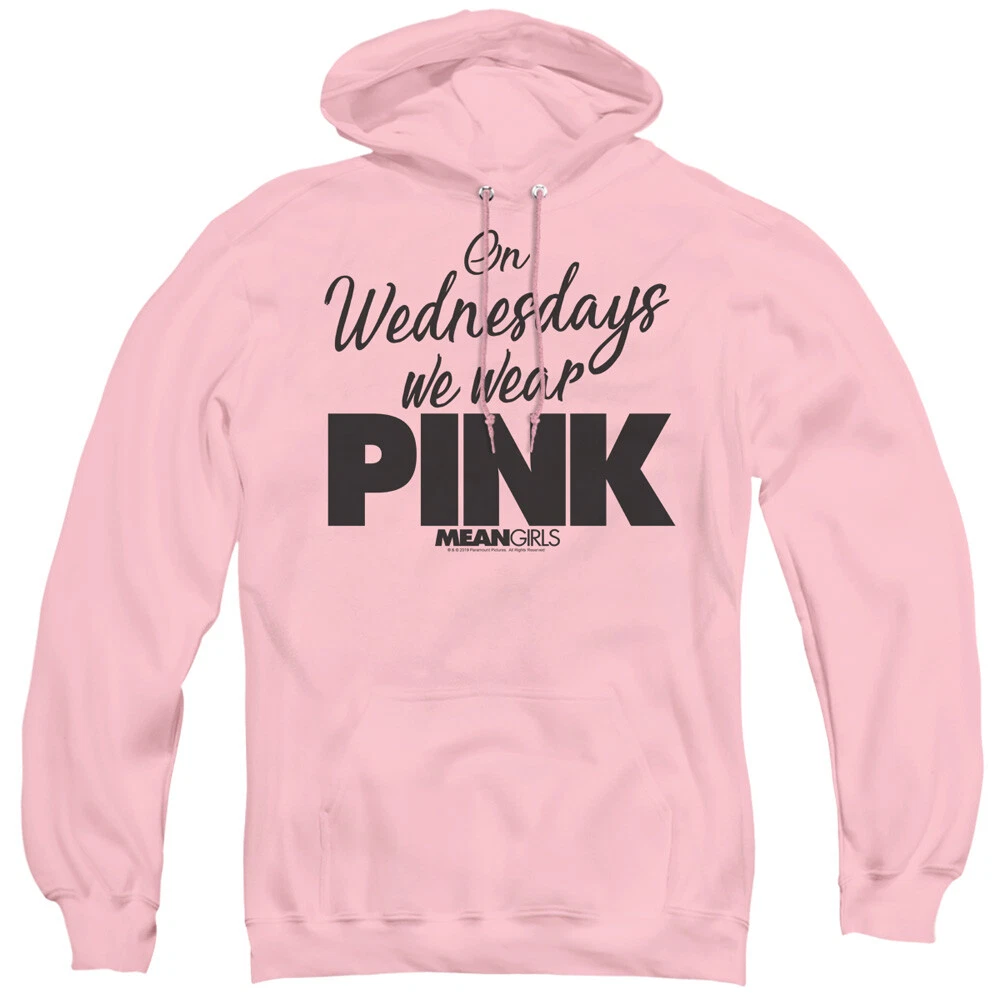 Mean Girls Hoodie On Wednesdays We Wear Pink Pink Hoody