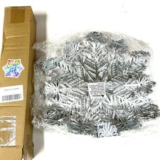 NEW Pack Of 6 Christmas Holiday Placemats Silver Snowflakes Holiday Aesthetic