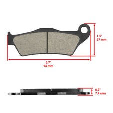 Rear Brake Pad Set - Compatible with 2001 - 2002 Ford E-250 Econoline Base Rear Brake Pad Set - Compatible with 2001 - 2002 Ford E-250 Econoline Base