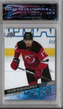2020-21 U.D.YOUNG GUNS-YEGOR SHARANGOVICH ROOKIE-NJ DEVILS  GRADED VGT 9.5 GEM 