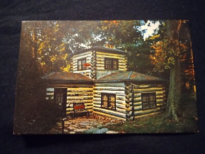 Paw Paw Cabin Cuivre River State Park in Troy Missouri - Old Postcard