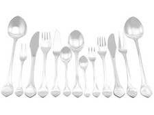 Vintage German Sterling Silver Canteen of Cutlery for Twelve Persons