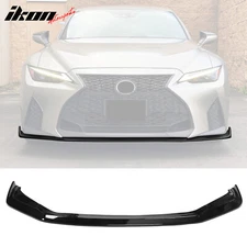 Fits 21-25 Lexus IS350 F Sport Sedan IKON ABS Front Bumper Lip Gloss Black